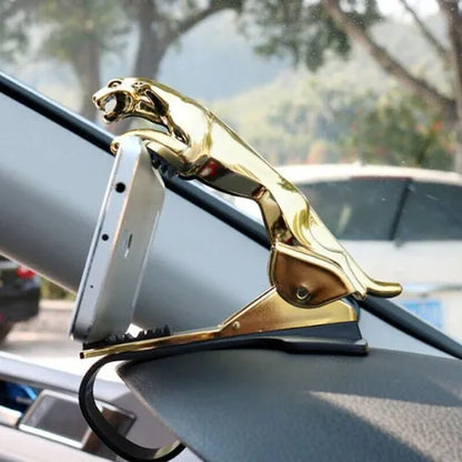 Jaguar Phone Holder: 360° Mount High Quality -ABS Plastic Mobile Holder - Cheetah Car Mount Mobile Holder