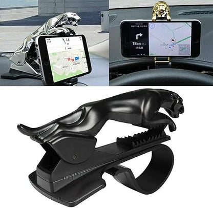 Jaguar Phone Holder: 360° Mount High Quality -ABS Plastic Mobile Holder - Cheetah Car Mount Mobile Holder