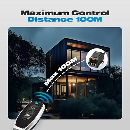 GLC 3km Long Distance 30a Relay Rf Remote Control Switch 24v Wireless Switch Receiver Dc12v Wireless Remote Switch With Feedback