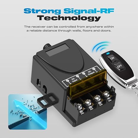 GLC 3km Long Distance 30a Relay Rf Remote Control Switch 24v Wireless Switch Receiver Dc12v Wireless Remote Switch With Feedback
