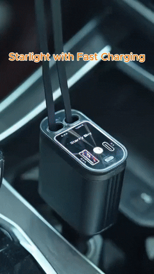 4 in 1 120W  USB Type C Fast car Charger Cable