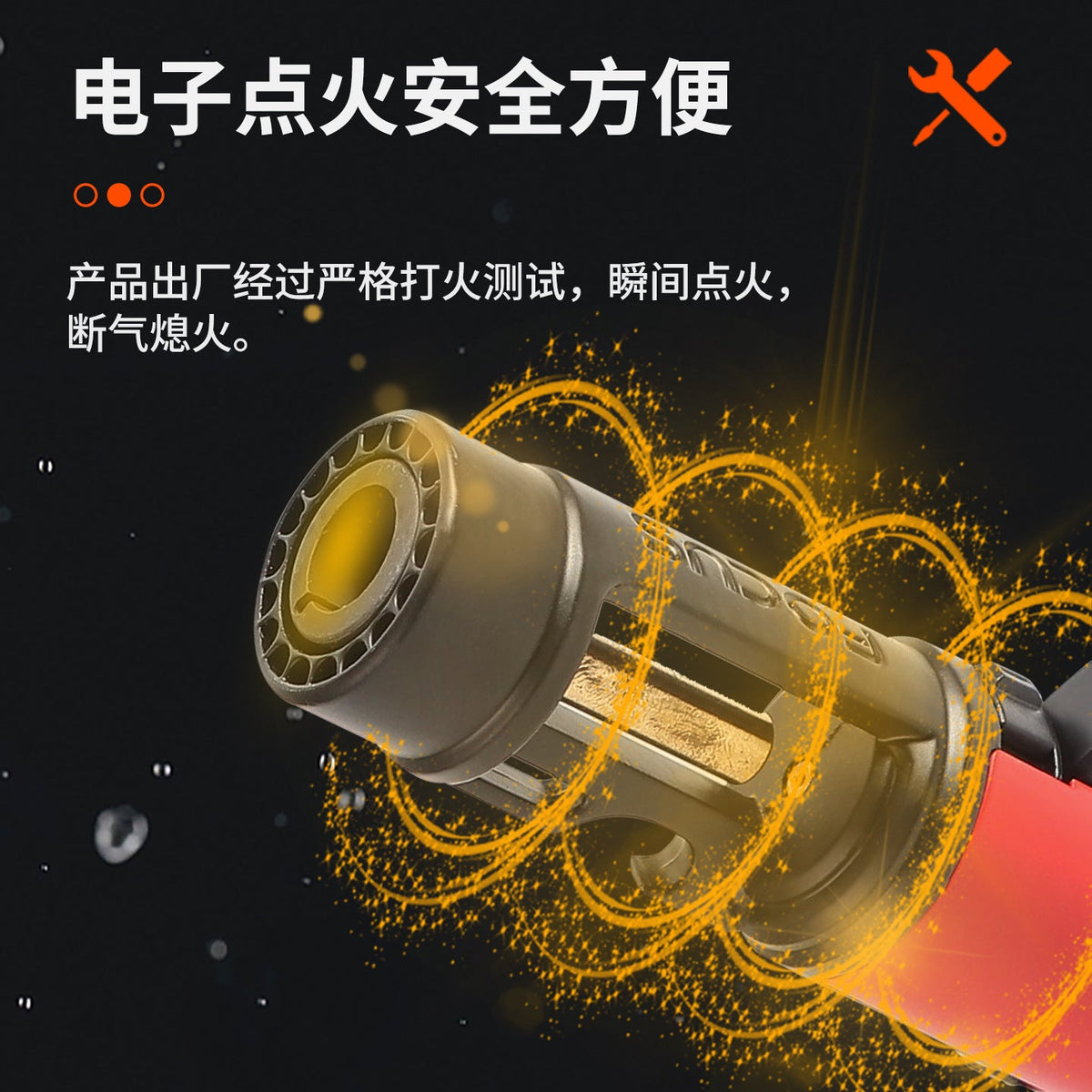 Hot-Selling Portable High-Power Welding Torch Blue Flame Refillable Windproof Hand Metal Butane Torch Lighter for Camping