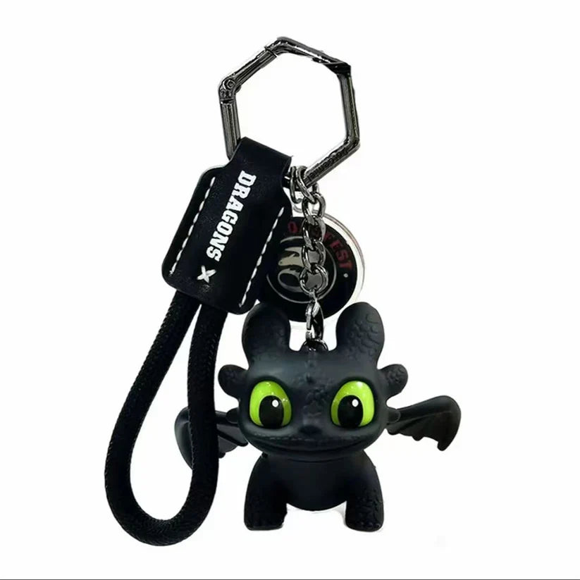 Light-Up Toothless Dragon Keychain
