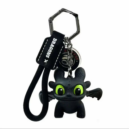 Light-Up Toothless Dragon Keychain