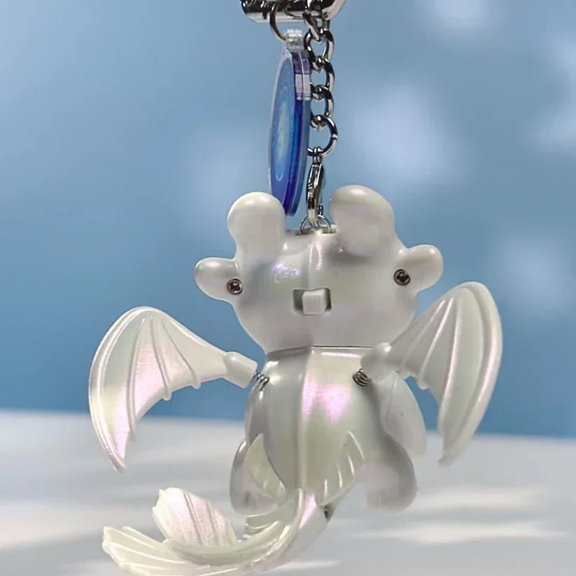Light-Up Toothless Dragon Keychain