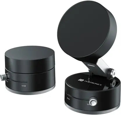 Portronics Hold X Magnetic Vacuum Suction Mobile Holder,For Car,Desk,Mirror,Glass,Dashboard Mobile Holder