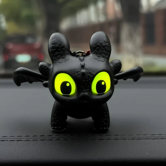 Light-Up Toothless Dragon Keychain
